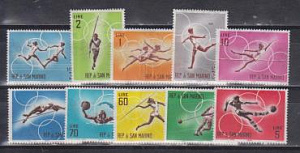 Сан Марино 1963, Летняя Олимпиада 1964 Токио (I), Футбол, 10 марок